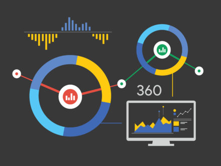 Visual graphic representing marketing attribution - no text