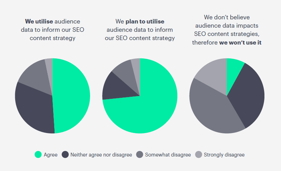The role of audience data in informing SEO strategies.