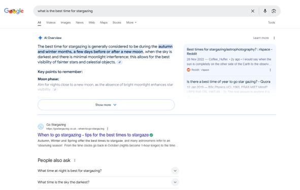 Google's AI responses in the SERP are evolving rapidly.