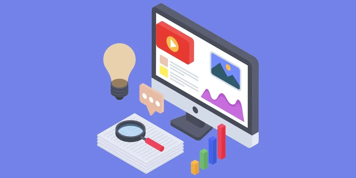 Desktop Computer Illustration